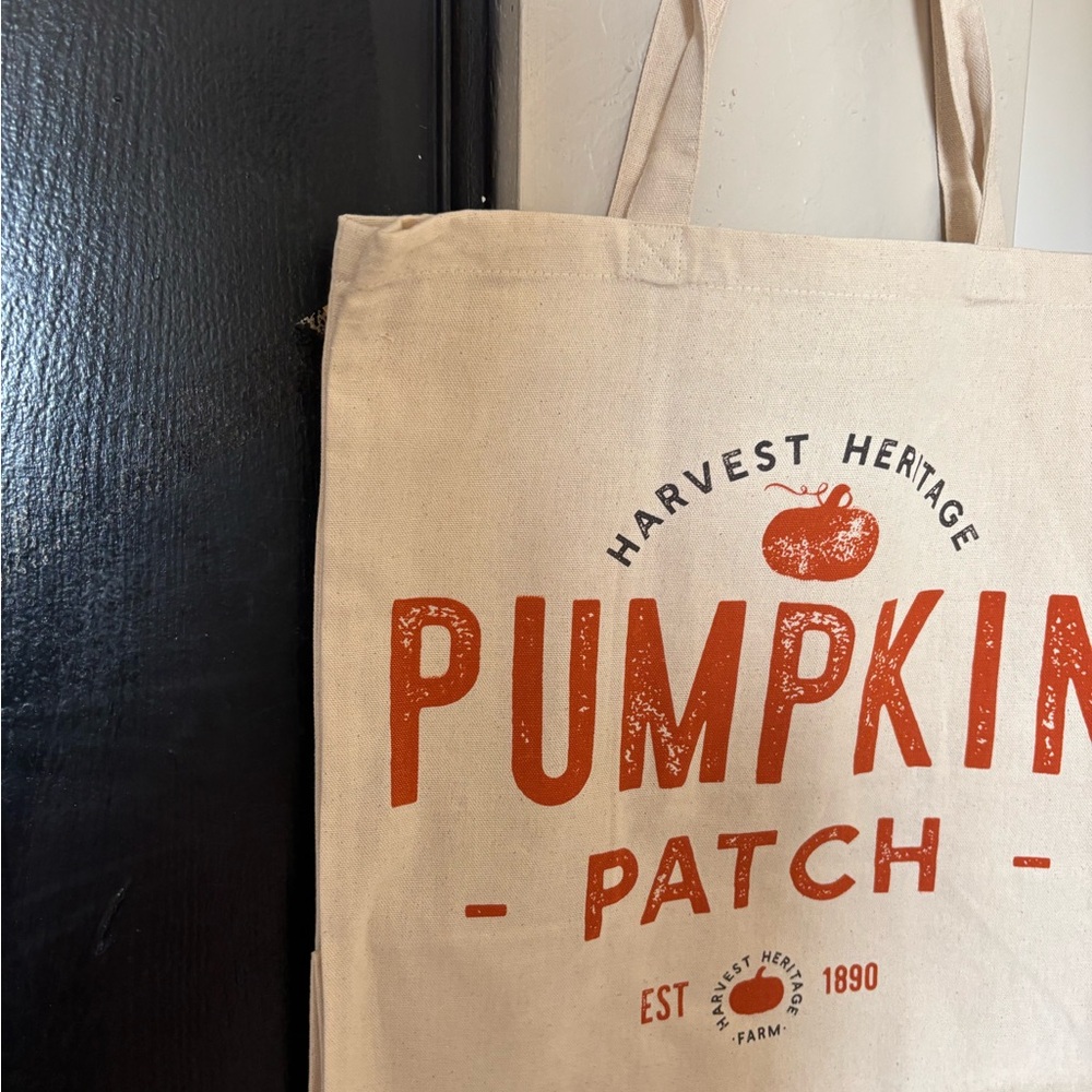 (Pumpkin Patch) Canvas Tote Bag - Picture 3 of 6